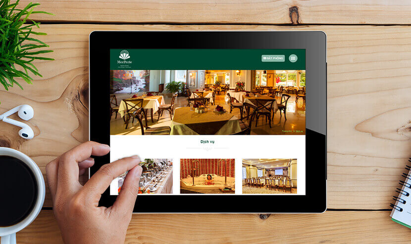 MerPerle thiết kế website khách sạn tại Cánh Cam