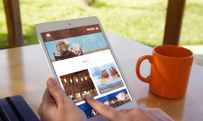 MerPerle thiết kế website khách sạn tại Cánh Cam