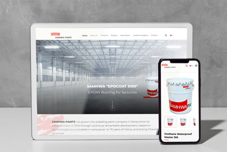 Sơn Samhwa thiết kế website tại Cánh Cam