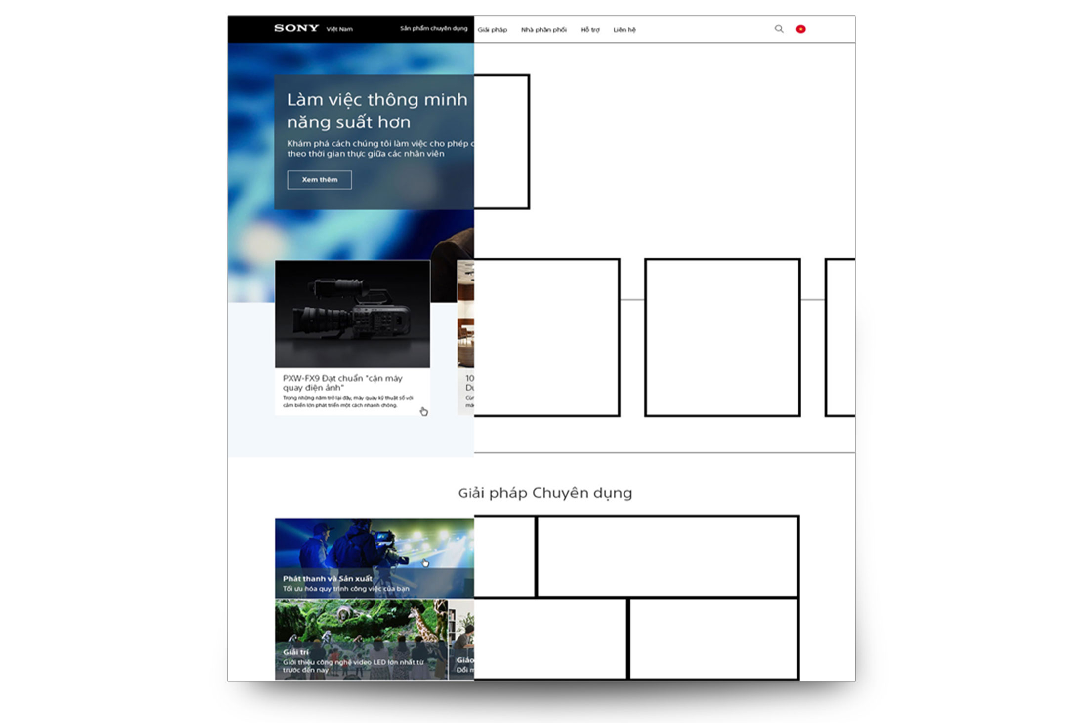 Sony thiết kế website bán hàng ảnh 2