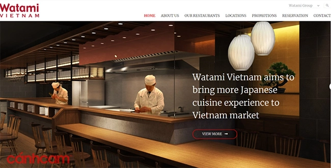 Thiết kế website nhà hàng, thiết kế website f&B chuyên nghiệp, thiết kế trang web ẩm thực, quán ăn