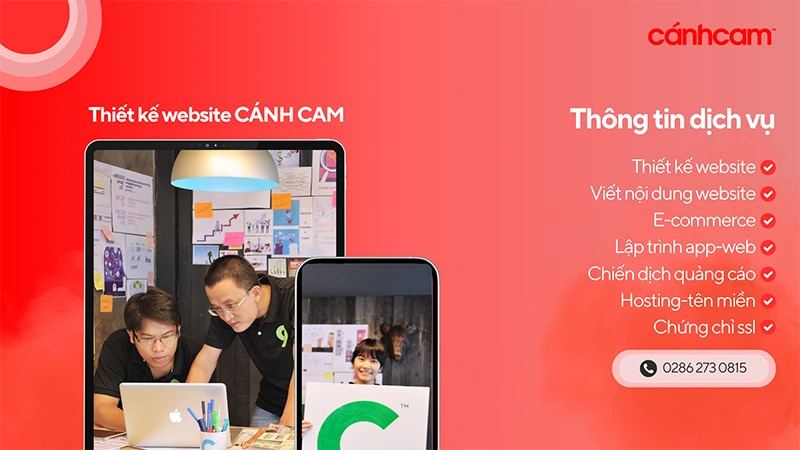 Cánh Cam Agency - Công ty chuyên thiết kế website doanh nghiệp